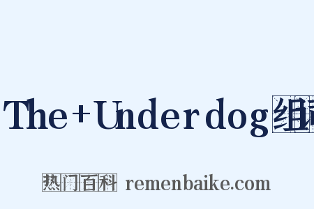 The+Underdog组词是什么意思的图片